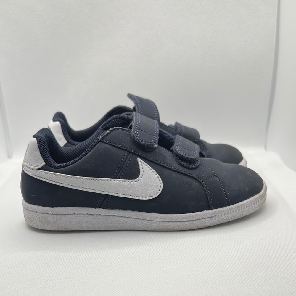 Nike Kids' Court Royale Blue/Black and White Sneakers